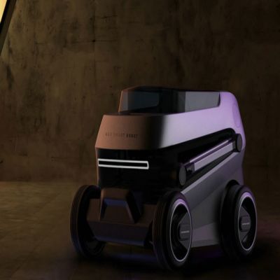 智能洗車機(jī)器人手板模型